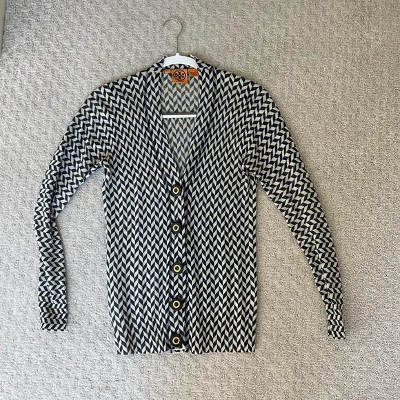 Tory Burch Geometric Cardigan - Picture 2 of 11